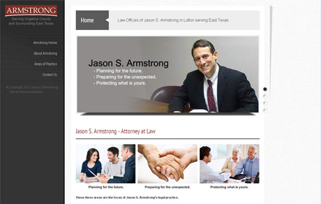 Attorney Jason Armstrong website screenshot