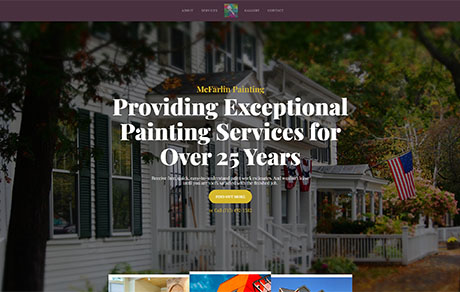 McFarlin Painting website screenshot