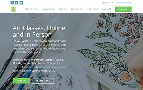 With All My Art website screenshot